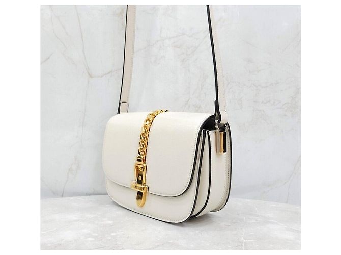 Gucci Mini borsa a tracolla in pelle Silvy Argento - vista 2