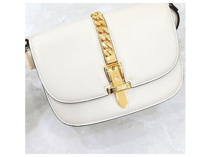 Gucci Mini borsa a tracolla in pelle Silvy Argento - vista 5