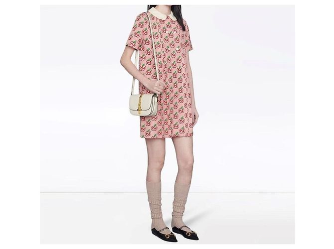 Gucci Mini borsa a tracolla in pelle Silvy Argento - vista 9