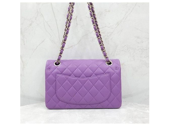 Chanel Classic Small Flap Bag Lila Champagne Gold - Ansicht 3