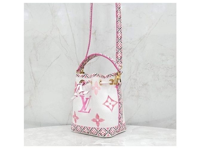 Louis Vuitton Borsa a secchiello Monogram Nano Noé Rosa - vista 2