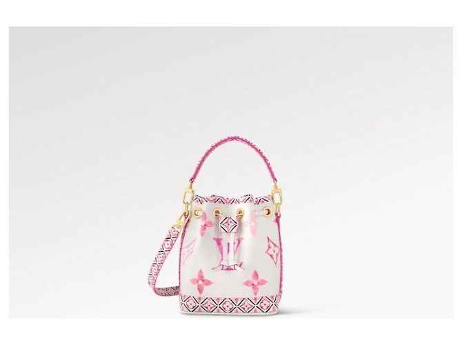 Louis Vuitton Borsa a secchiello Monogram Nano Noé Rosa - vista 9