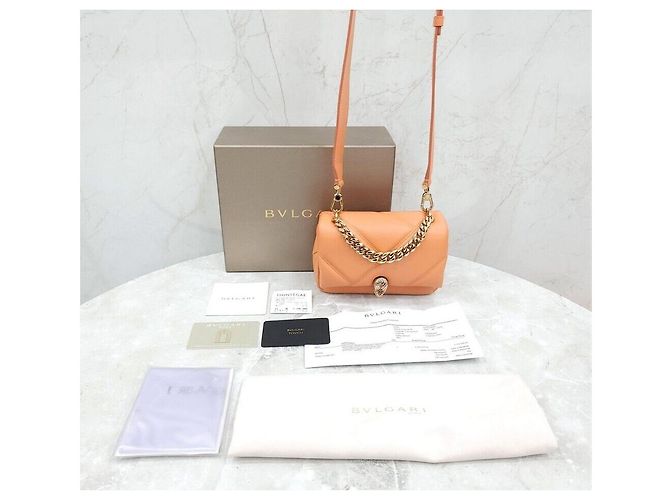 Bulgari Nuova mini borsa a tracolla Serpenti Cabochon in pelle Argento - vista 8