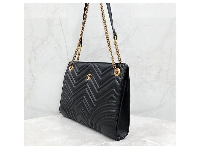 Gucci Borsa a tracolla GG Marmont Matelassé con catena - vista 2