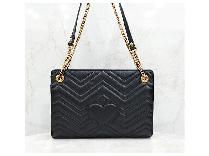 Gucci Borsa a tracolla GG Marmont Matelassé con catena - vista 3