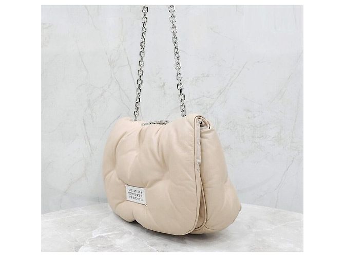 Maison Martin Margiela Glam Slam Leder Schultertasche mit silberner Kette Medium Mehrfarben - Ansicht 2