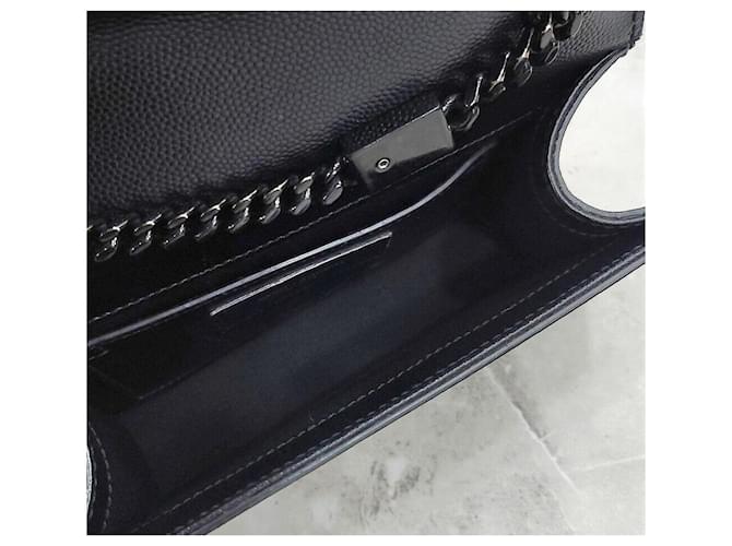 Saint Laurent Mini borsa a tracolla Kate Monogram Chain Nero - vista 7