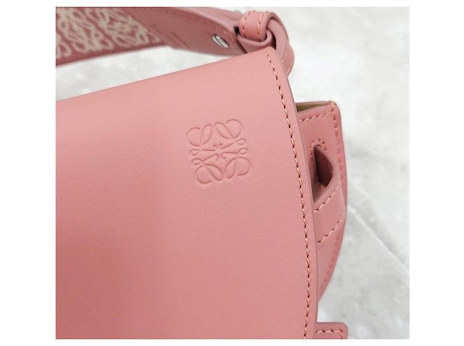 Loewe Mini Gate Dual Bag in pelle di vitello morbida Rosso - vista 5