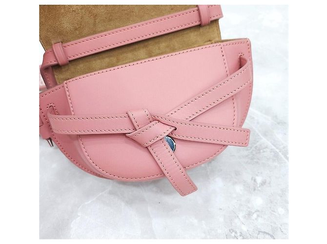 Loewe Mini Gate Dual Bag in pelle di vitello morbida Rosso - vista 6