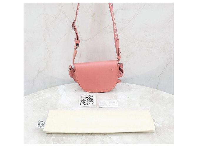 Loewe Mini Gate Dual Bag in pelle di vitello morbida Rosso - vista 9