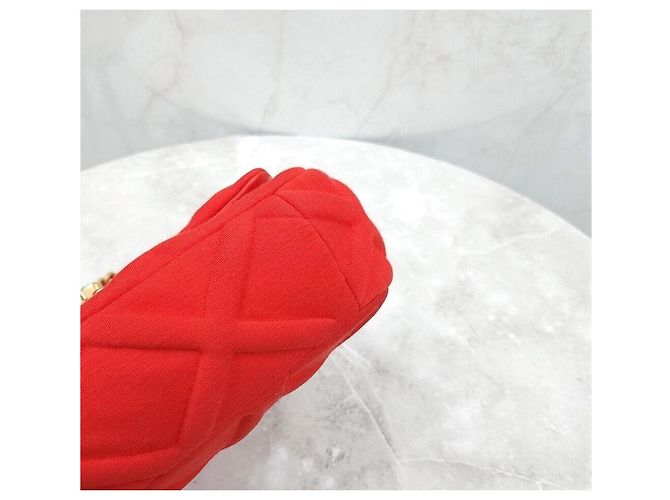 Chanel 19 Chanel Jersey Flapback Small Red Series Rot - Ansicht 6