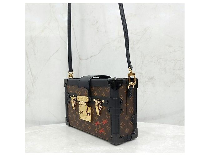 Louis Vuitton Borsa a tracolla Petit Malle in tela Monogram Reverse Multicolore - vista 2