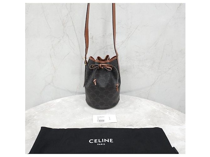Céline Piccola borsa a secchiello in tela - vista 7