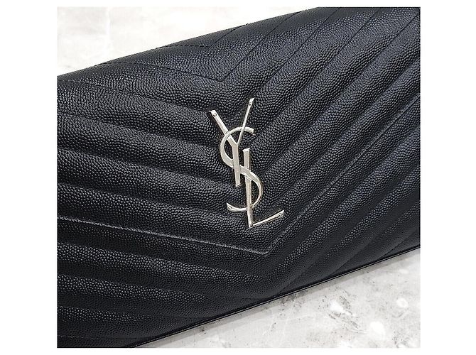Saint Laurent Borsa a tracolla WOC matelassé nera Nero - vista 4