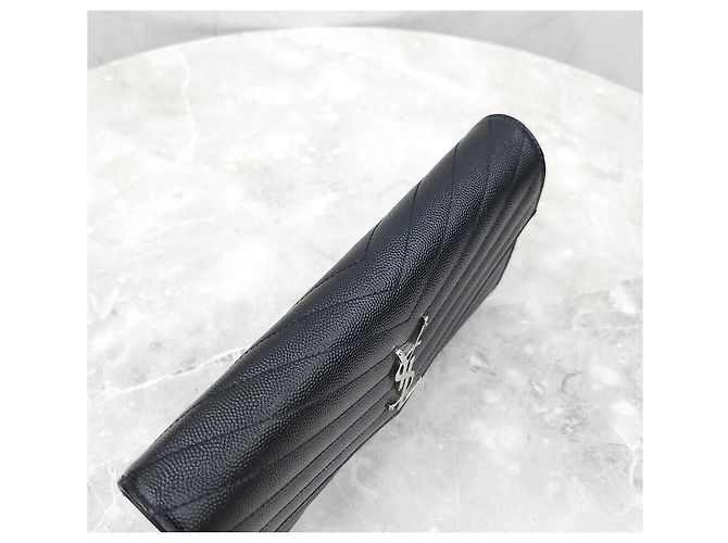 Saint Laurent Borsa a tracolla WOC matelassé nera Nero - vista 5