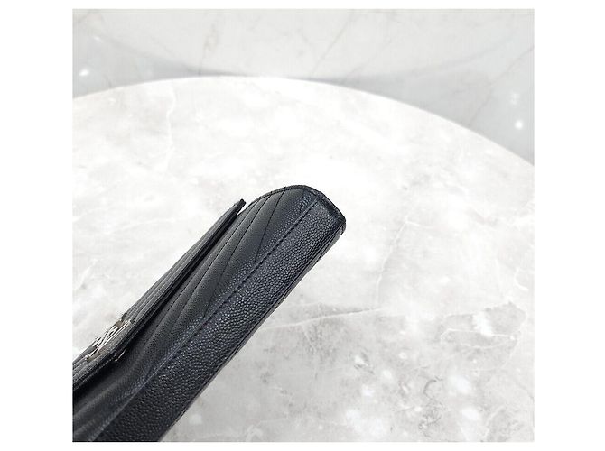 Saint Laurent Borsa a tracolla WOC matelassé nera Nero - vista 7