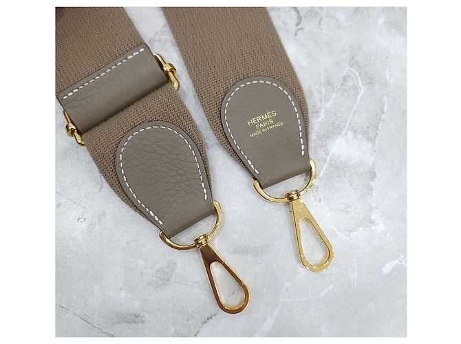 Hermès Evelyn Clemmence Etoupe Gold Stamp Silber - Ansicht 8
