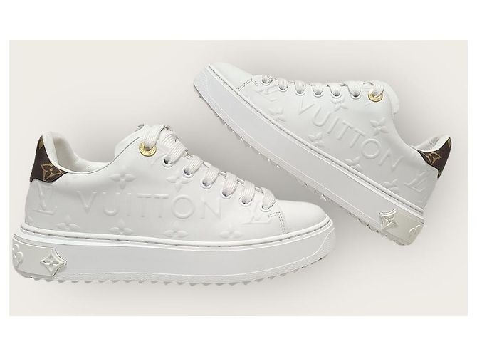 Louis Vuitton Baskets Timeout avec monogramme lettrage blanc - vue 5
