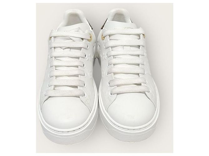 Louis Vuitton Baskets Timeout avec monogramme lettrage blanc - vue 6
