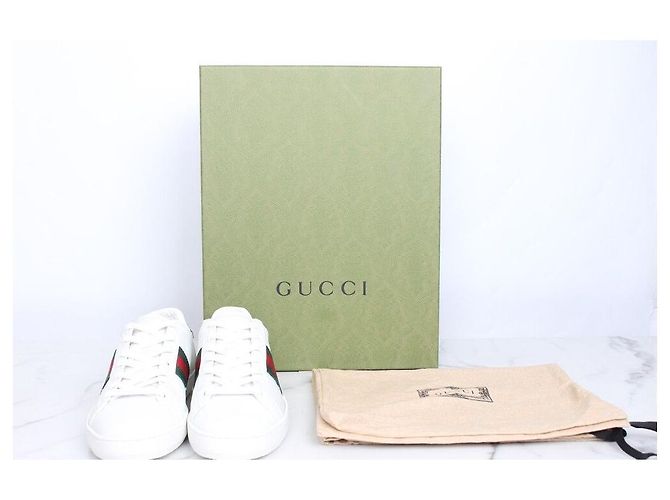 Gucci Ledersneaker Silber - Ansicht 2