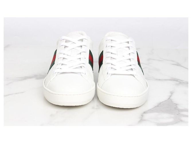 Gucci Ledersneaker Silber - Ansicht 5
