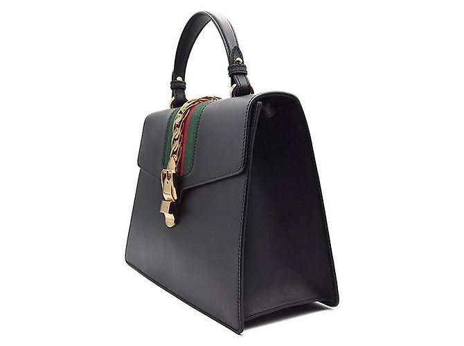 Gucci Sylvie Tasche Schwarz - Ansicht 2