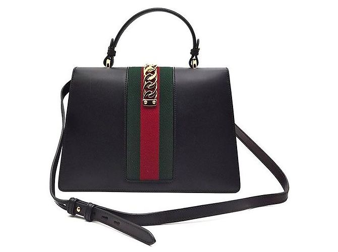 Gucci Sylvie Tasche Schwarz - Ansicht 3