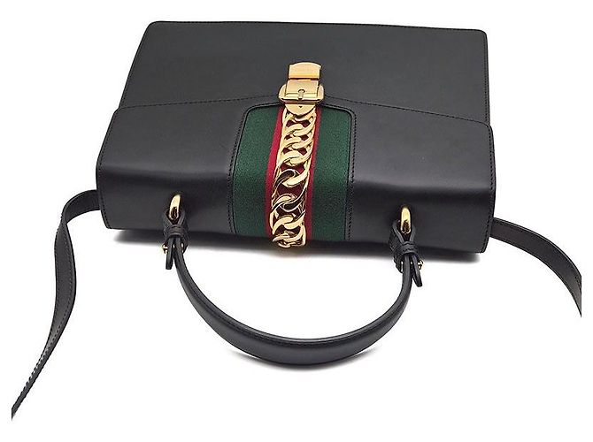 Gucci Sylvie Tasche Schwarz - Ansicht 6