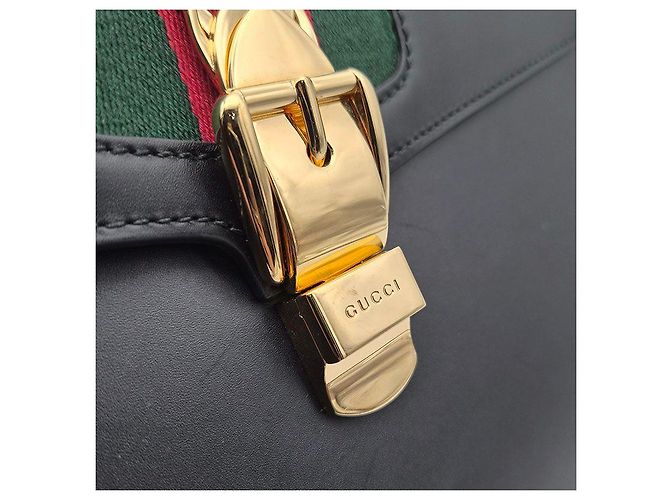 Gucci Sylvie Tasche Schwarz - Ansicht 8