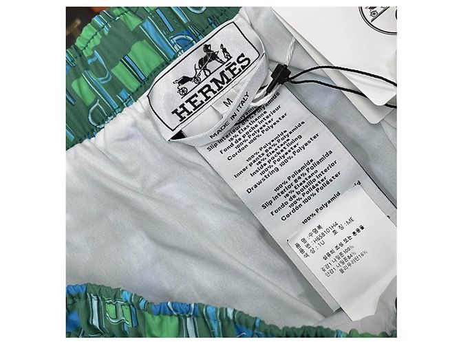 Hermès Costume da bagno Verde/Blu - vista 10