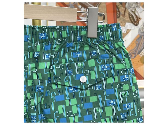 Hermès Costume da bagno Verde/Blu - vista 6
