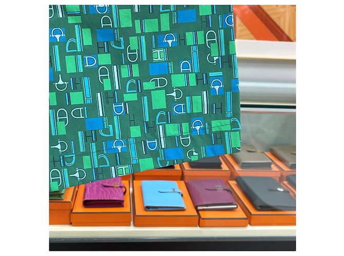 Hermès Costume da bagno Verde/Blu - vista 7