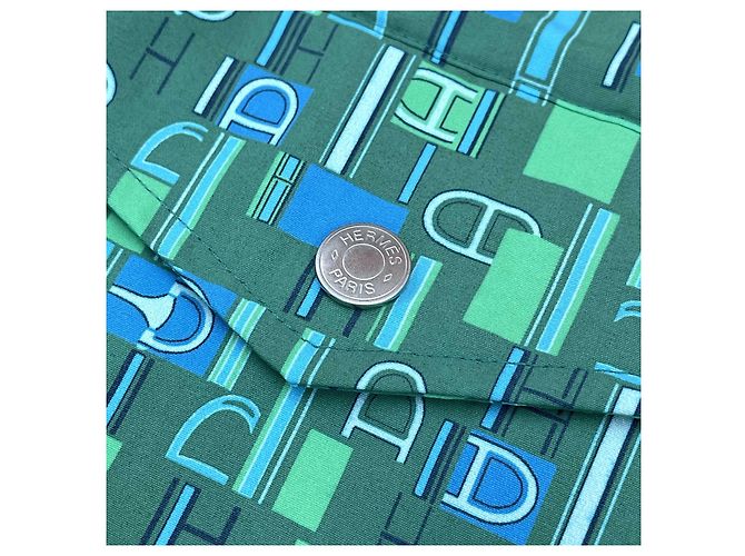 Hermès Costume da bagno Verde/Blu - vista 8