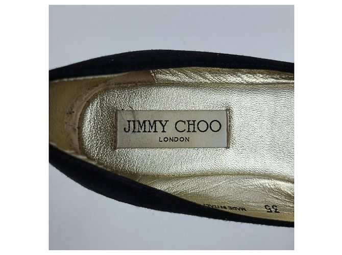 Jimmy Choo Scarpe basse in velluto Nero - vista 6