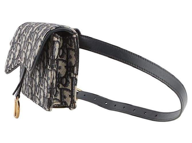 Dior Borsa a tracolla Oblique Saddle Blu - vista 2
