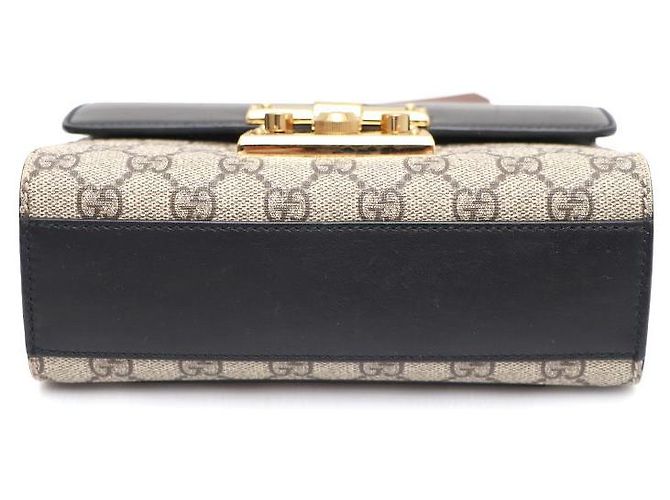 Gucci Borsa a tracolla e borsa crossbody Paddle Lock Padlock Supreme Small GG Chain Marrone - vista 7