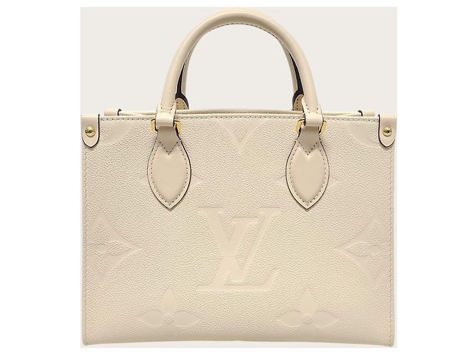Louis Vuitton Empreinte OnTheGo Beige Cream Marrone - vista 2