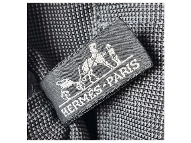 Hermès Furuto Canvas Tote Bag MM für Unisex Grau Braun - Ansicht 19