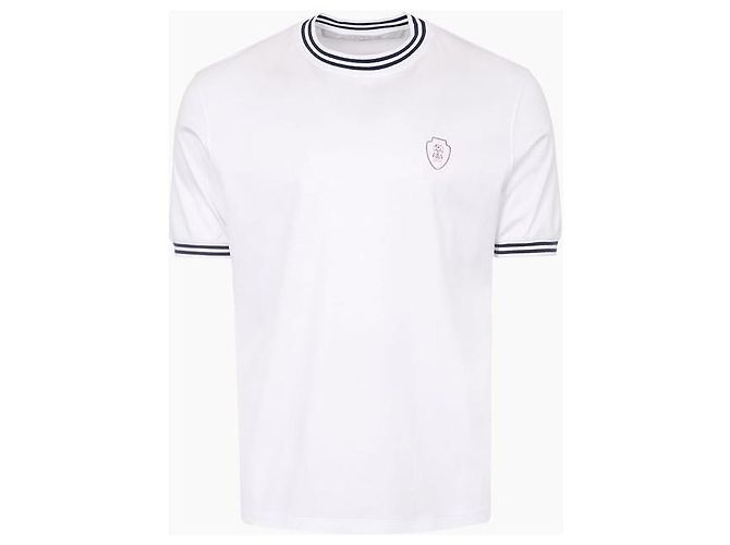 Brunello Cucinelli T-Shirt aus Baumwolljersey mit Logo - Ansicht 2