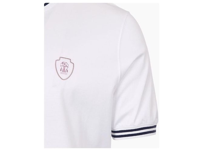 Brunello Cucinelli T-Shirt aus Baumwolljersey mit Logo - Ansicht 5