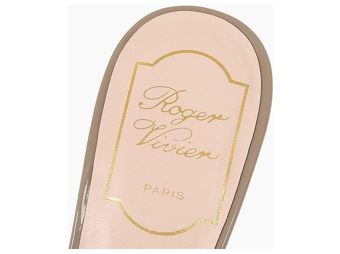 Roger Vivier Sandali Mule Trumpet Beige Marrone - vista 10