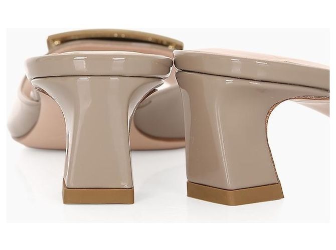 Roger Vivier Sandali Mule Trumpet Beige Marrone - vista 11