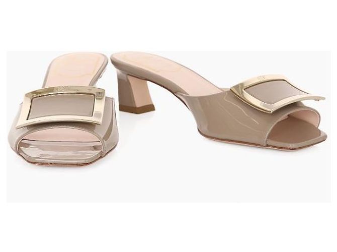 Roger Vivier Sandali Mule Trumpet Beige Marrone - vista 5