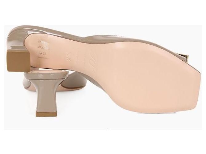 Roger Vivier Sandali Mule Trumpet Beige Marrone - vista 6