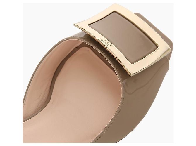 Roger Vivier Sandali Mule Trumpet Beige Marrone - vista 8