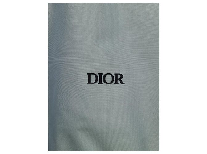 Dior Spread Silk Blend Embroidered Bomber Jacket Blue - view 3