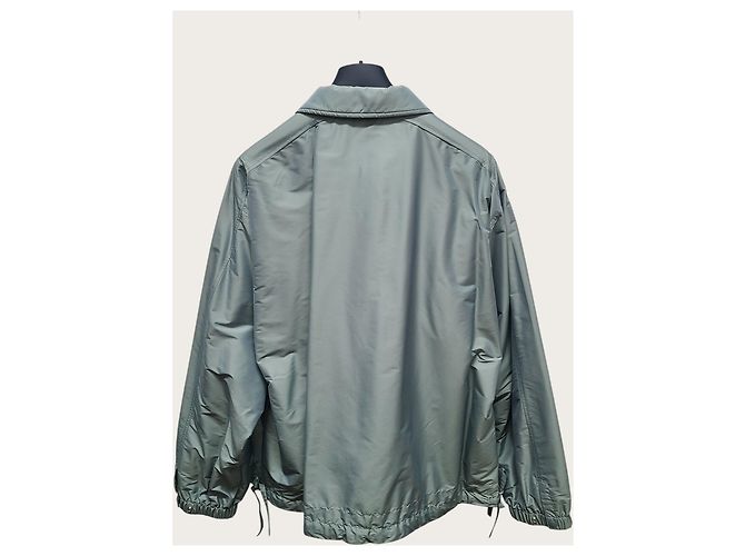 Dior Spread Silk Blend Embroidered Bomber Jacket Blue - view 4