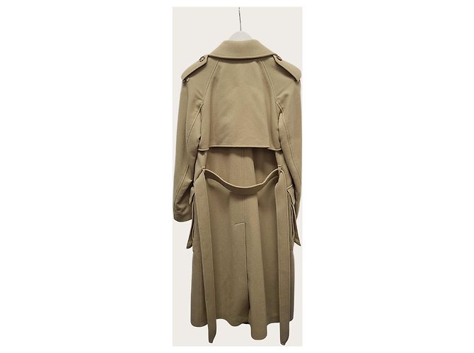 Burberry Langer Trenchcoat aus Kaschmir in Camel mit Gürtel Braun - Ansicht 3