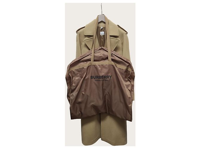 Burberry Langer Trenchcoat aus Kaschmir in Camel mit Gürtel Braun - Ansicht 4