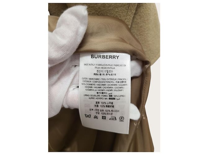 Burberry Langer Trenchcoat aus Kaschmir in Camel mit Gürtel Braun - Ansicht 5